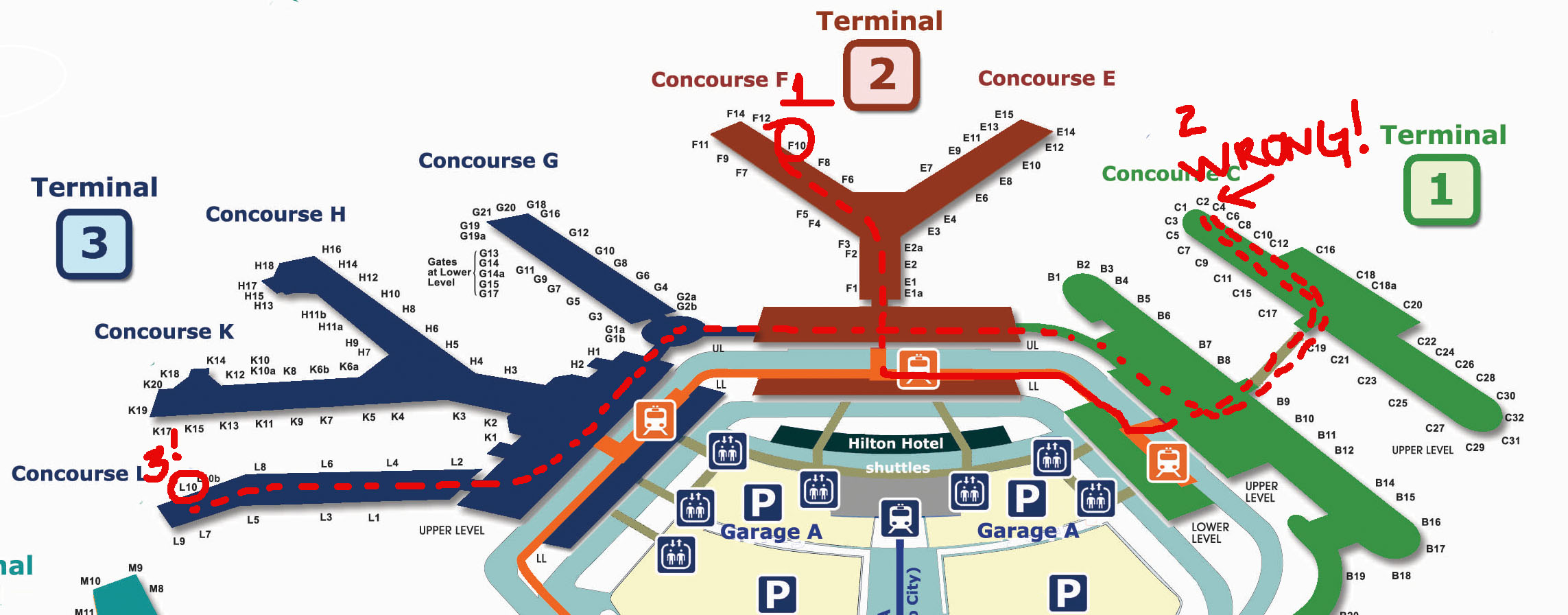 Chicago O'Hare Airport Map Getting Lost - Emily Crall Blog | Wedding ...