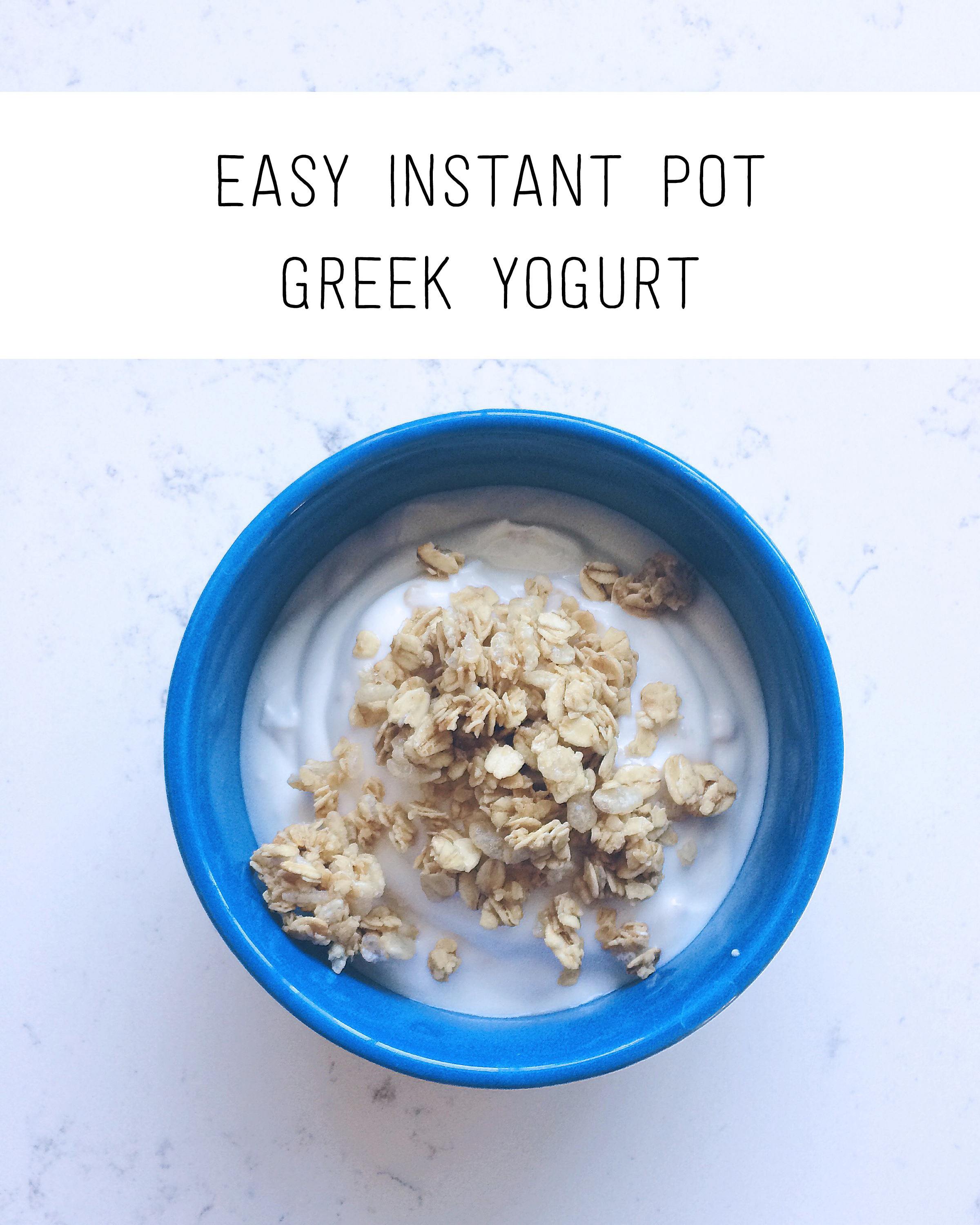 Instant Pot Greek Yogurt Recipe